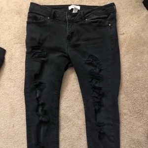 Forever 21 ripped jeans
